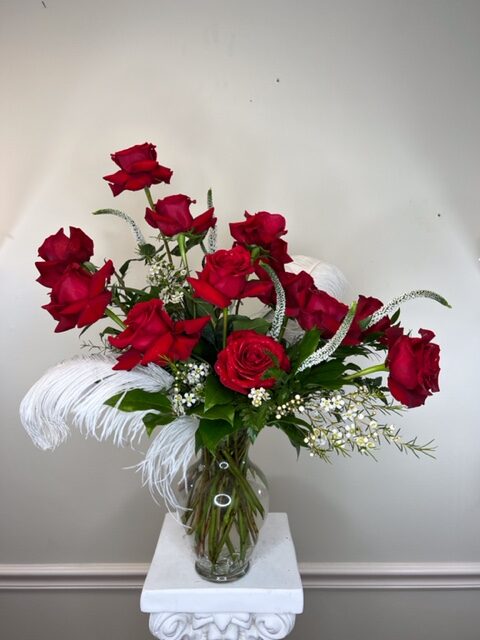 Artistic red roses
