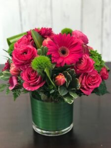 Frankie with Ranunculus